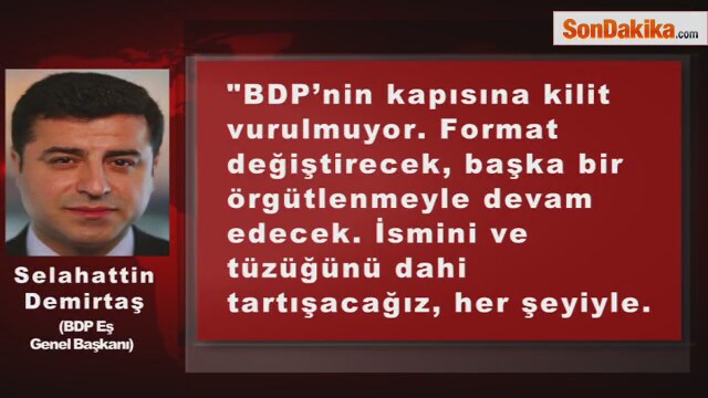 BDP'nin Yeni Adı DTP olabilir